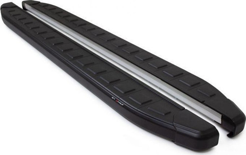 Line Toyota C-HR Yan Basamak 2016 Sonrası Proside Mat Siyah Alüminyum Alınlı Yan Koruma Basamak