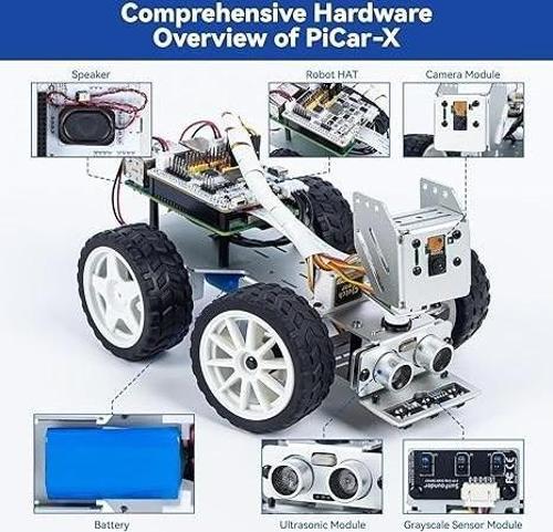 Video Kameralı Robot Araba Kiti Raspberry Pi