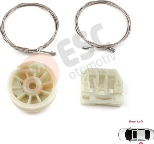 Rover 75 RJ MG ZT Brilliance B8 1998-2005 4/5 Kapı CVH101310 İçin Elektrikli Arka Sol Cam Kriko Seti