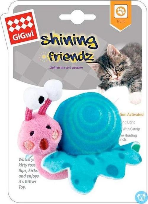 7460 Catnipli Işıklı Salyangoz Kedi Oyuncağı