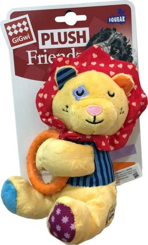 8565 Plush Friendz Sesli Aslan Peluş Çiğneme Halkalı Köpek Oyuncağı