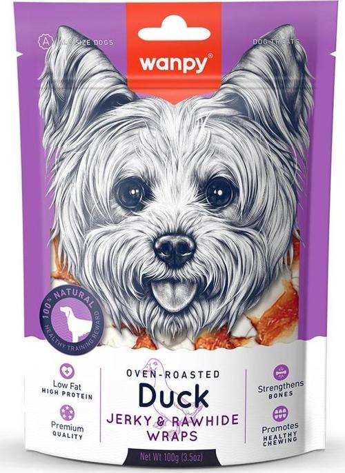Deri Üzerine Ördek Sarılı 100 gr Köpek Ödülü