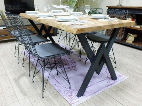 Doğal Ahşap Yemek Masası - ( 100 cm–200 cm MASA - Sadece MASA )