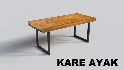 Doğal Ahşap Yemek Masası ( 85 cm - 120 cm )