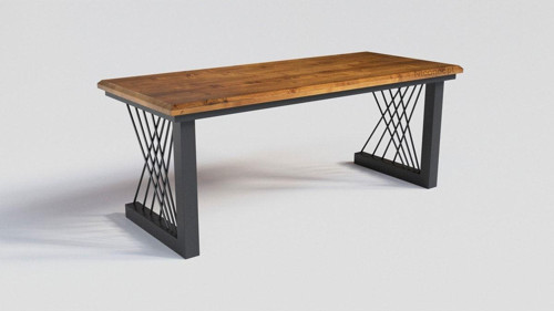 Doğal Ağaç Ofis Masası ( 85 cm - 180 cm )