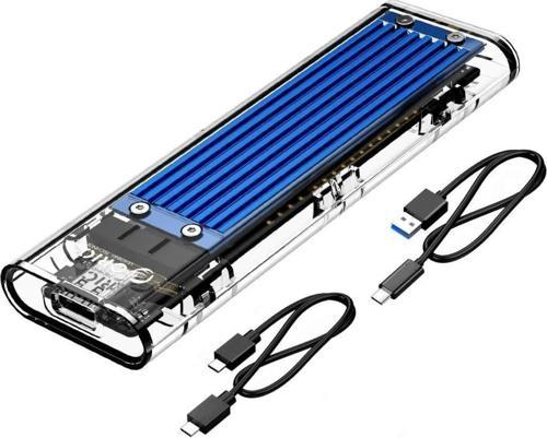 USB 3.1 Gen2 Type-C 10Gbps M.2 NVMe SSD Disk Kutusu Mavi