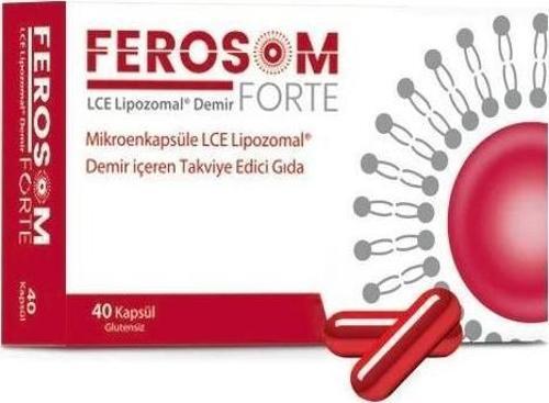 Ferosom Forte Lipozomal Demir 40 Kapsül