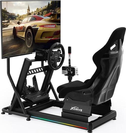 RGB Alüminyum Yarış Simülatörü Kokpiti ve F1 Koltuğu Bs01