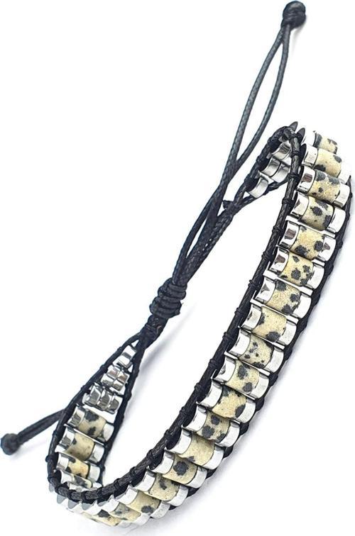 Jasper Ve Hematit Taşlı El İşi Tasarım Doğal Taş Bileklik