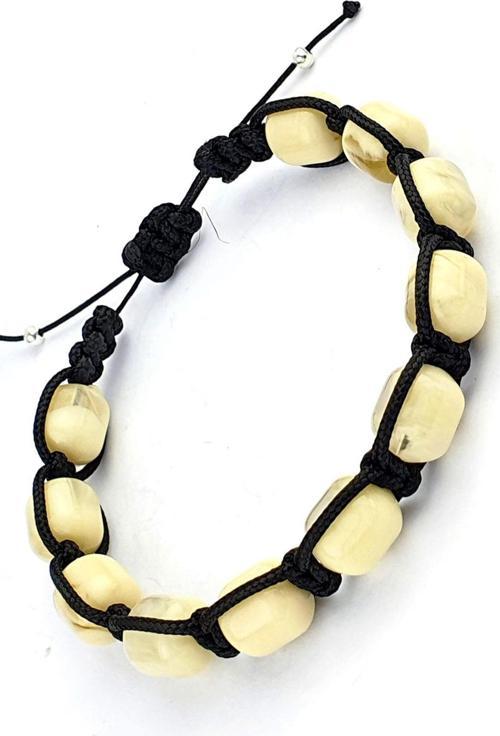 Kehribar El İşi Şambala Erkek Bileklik