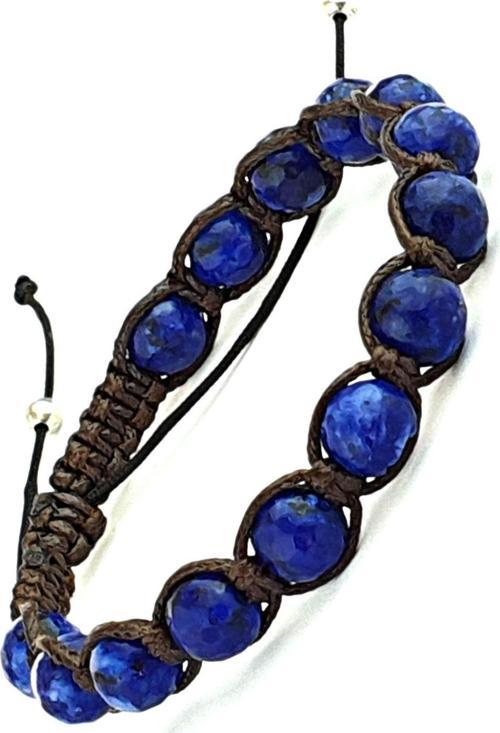 Lapis Taşlı Şambala El İşi Bileklik