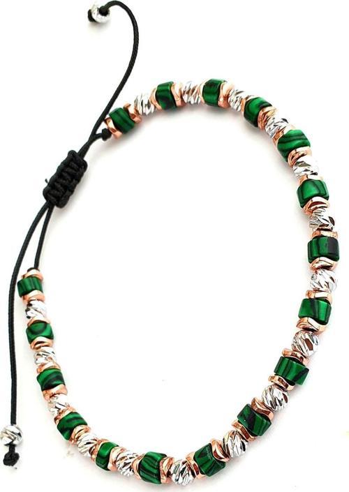 Malakit Ve Hematit Taşlı El İşi Tasarım Doğal Taş Bileklik