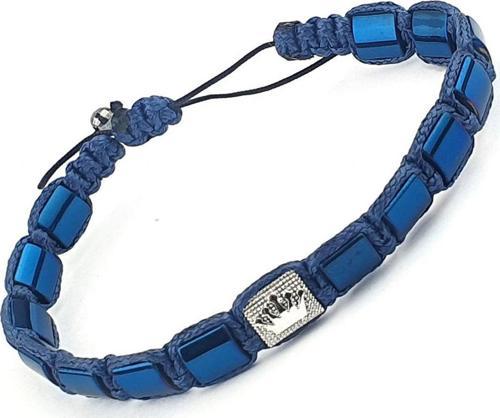 Hematit Taşlı Çelik Araparçalı El İşi Tasarım Doğal Taş Bileklik