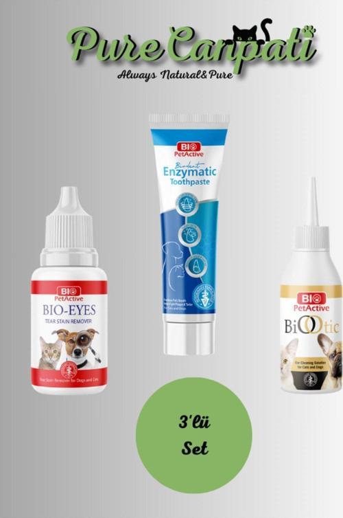 Kedi Köpek Ağız,Kulak ve Göz Bakım Seti