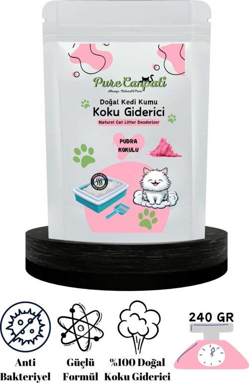 Kedi Kumu Koku Giderici - Kötü Kokuları Giderir - Doğal Koku Giderici - Pudra Kokulu 240 Gr.