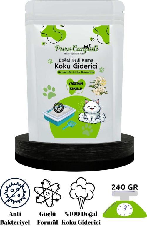Kedi Kumu Koku Giderici - Kötü Kokuları Giderir - Doğal Koku Giderici - Yasemin Kokulu 240 gr