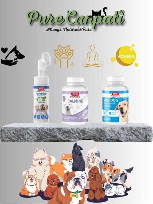 Köpek Pati Temizleme,Calming,Vitamin Seti