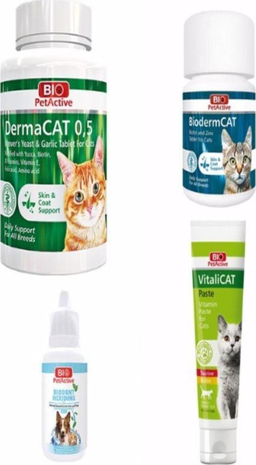 Bio Petactive Avantaj Set (biodent Hexidine+dermacat 0,5+biodermcat+vitalicat)