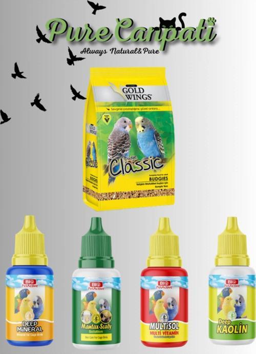 Muhabbet Kuşu Vitamin,Tüy,Deri Bakım Seti