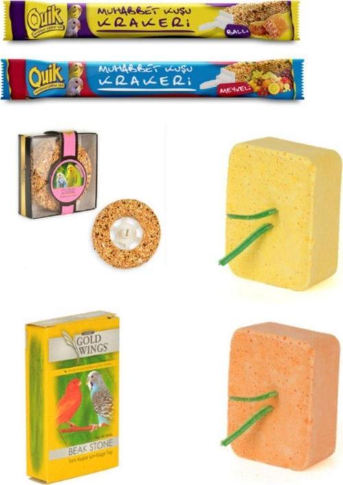 Simit Kraker+meyveli Ve Ballı Kraker+muzlu Ve Portakallı Blok+gaga Taşı