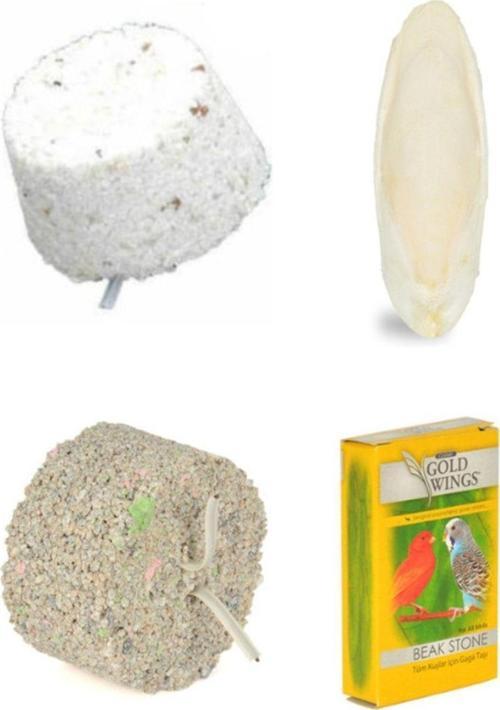 Mineral Blok-gold Wings Gaga Taşı-kalsiyum Blok-mürekkep Bal. (kalamar) Kemiği S Boy Ve Tutacak