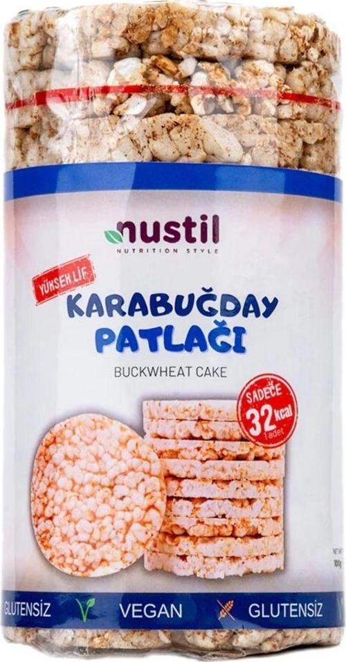 Nustil Glutensiz Karabuğday Patlağı 100 Gr. (1 Paket)