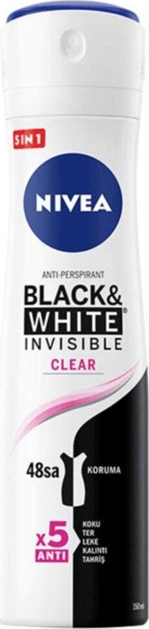Black White Invisible Clear Deodorant 150 ml