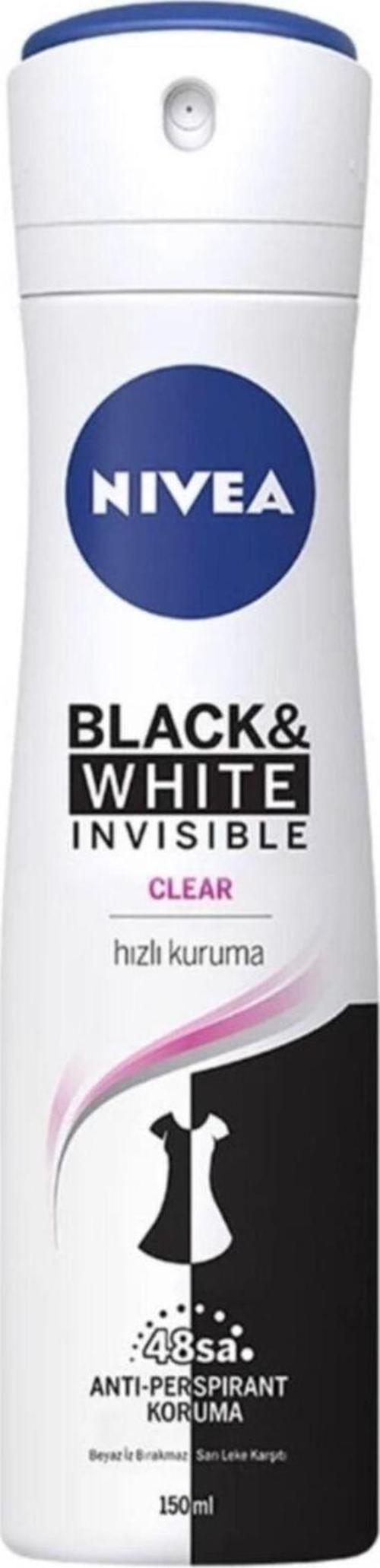 Deodorant Invisible Black & White Kadın 150 ml Kadın