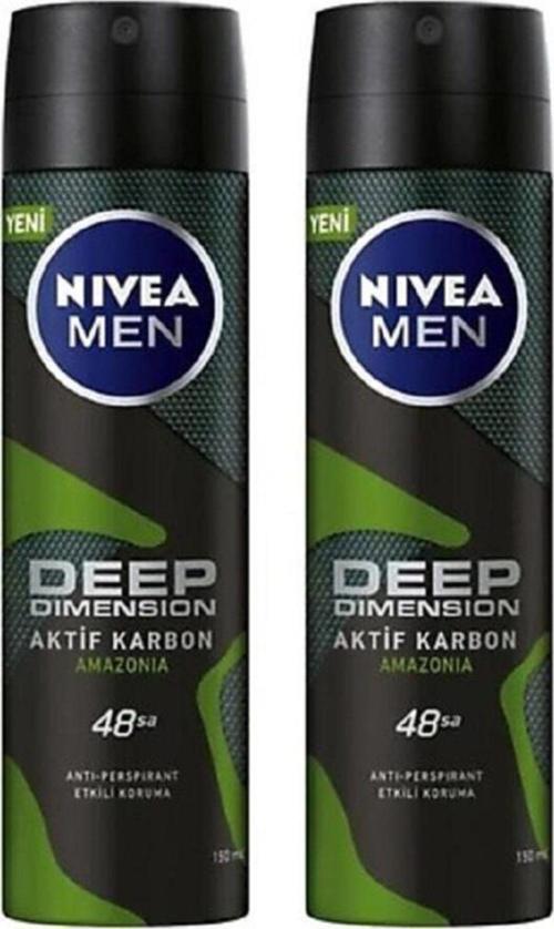 Deep Dimension Aktif Karbon Amazonia Deodorant 2 X 150 ml