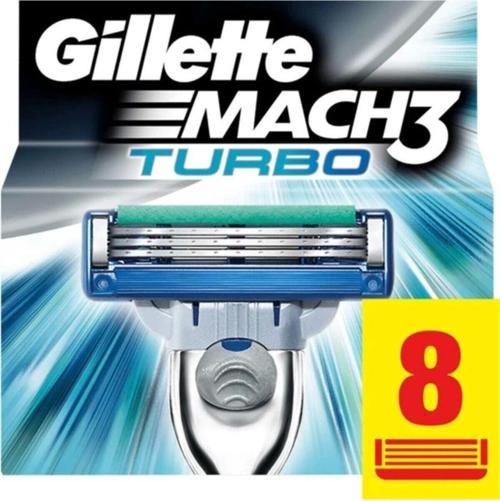 Mach 3 Turbo 8'Li Yedek Tıraş Bıçağı Karton Paket