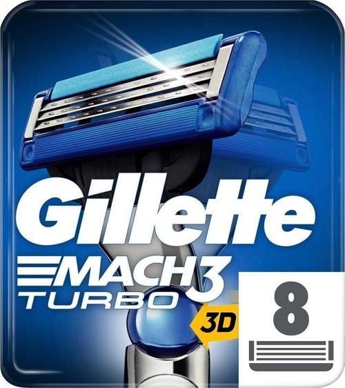 Mach 3 Turbo Yedek Tıraş Bıçağı 8'Li Karton Kutu