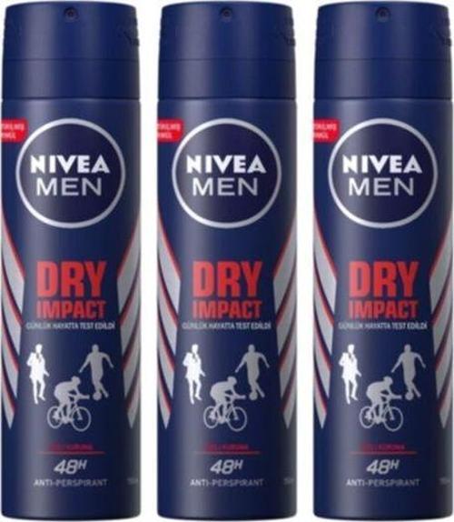 Dry Impact Deodorant 48 Saat 150 ml 3 'Lü Set