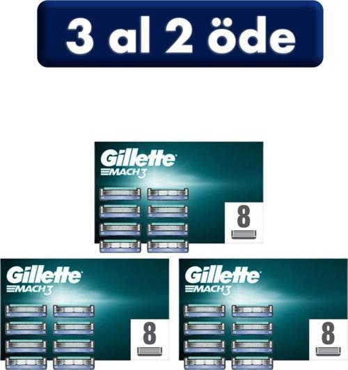Mach 3 Yedek Tıraş Bıçağı 8'Li (3 Al 2 Öde)