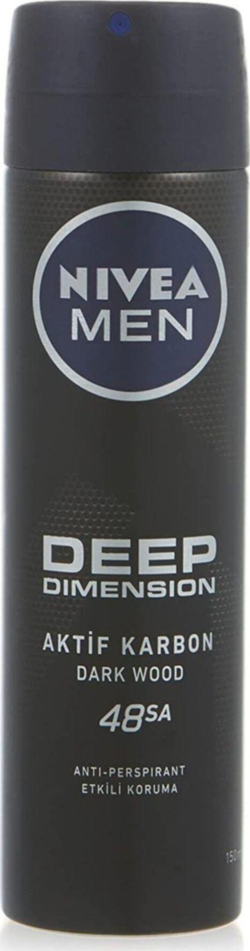 Erkek Sprey Deodorant Deep Dimension 48 Saat Anti-Perspirant Koruma 150 ml 1 Adet