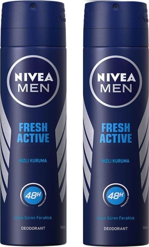 Fresh Active Hızlı Kuruma Erkek Deodorant 2 X 150 ml