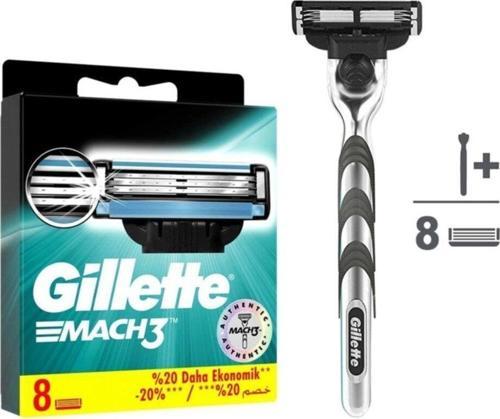 Mach3 Tıraş Paketi (Tıraş Makinesi + 8'Li Bıçak )