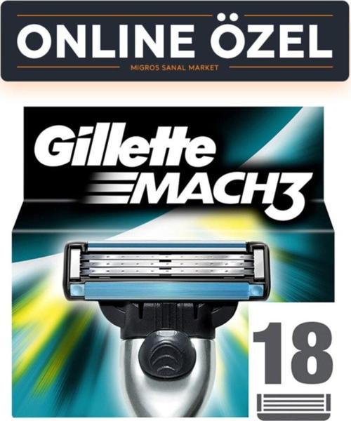 Mach3 Yedek Karton Ambalaj 18'Li
