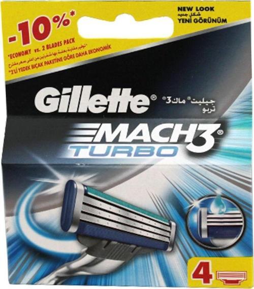 Tıraş Bıçağı Mach-3 Turbo 4'Lü Başlık