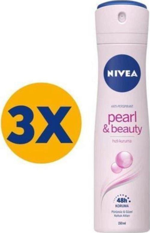 Pearl & Beauty 150 ml 3 Adet Deo Sprey