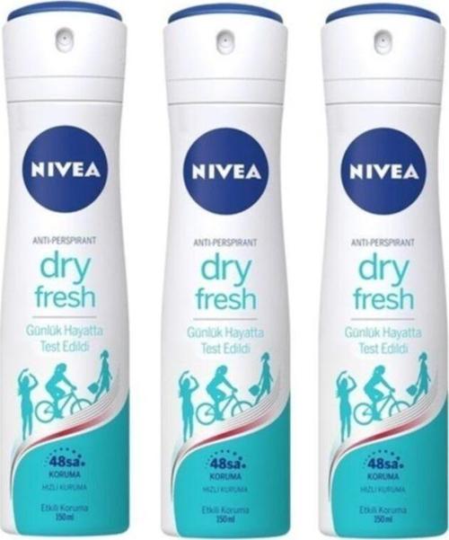 Woman Anti Perspirant Dry Fresh 48H Hızlı Kuruma Kadın Deodorant X 3 Adet