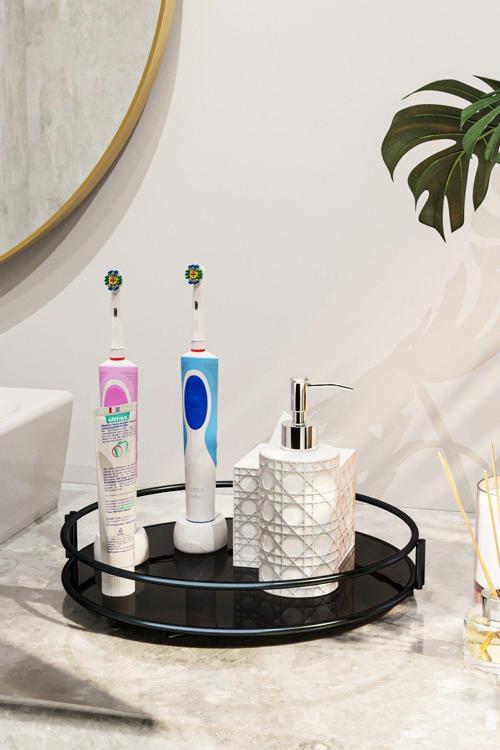 Banyo Düzenleyici Organizer Tepsi Dekoratif Düzenleyici Takı Ve Makyaj Organizeri