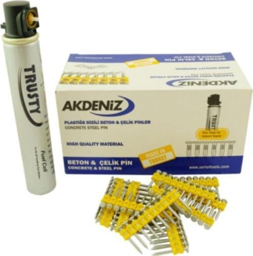 Gazlı Tabanca Çivisi 2,9*38 Mm 1000 Pin Çivi Gaz