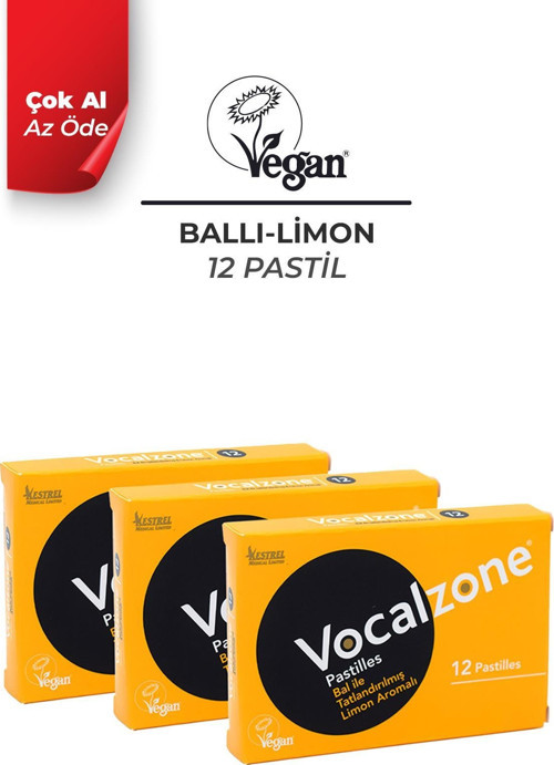 Ballı Limonlu Pastil 12'li + 3'lü Paket