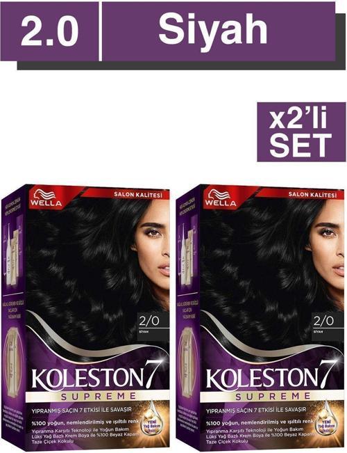 Supreme Saç Boyası 2/0 Siyah x2' li Set
