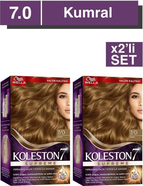 Supreme Saç Boyası 7/0 Kumral x2'li