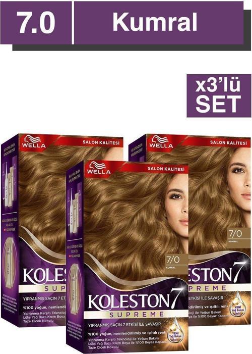 Supreme Saç Boyası 7/0 Kumral x3'lü