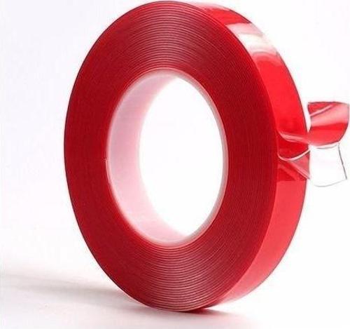 Çift Taraflı Bant 10 Mm X 5 Metre Süper Güçlü Montaj Bandı (Şeffaf)