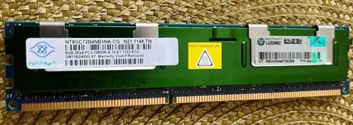 Nanya Nt8gc72b4nb1nk-cg 8gb Ddr3 Pc10600 1333 Reg Ecc 1.5v Cl9 Server Ram  Bellek
