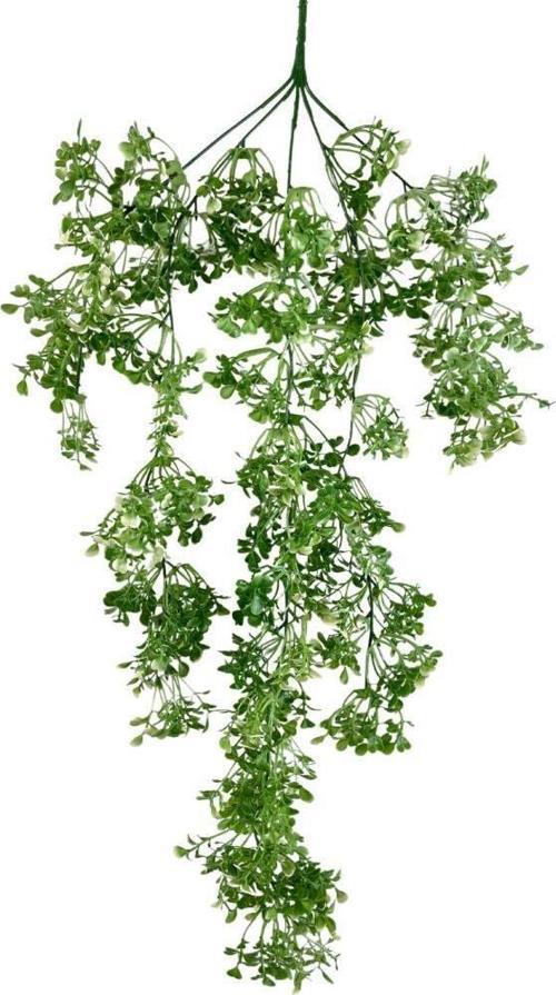 Yapay Çiçek Sarkan Çiçek Yeşil Beyaz Fare Kulağı Şimşir Yapay Sarmaşık 60*30 cm UV Katkılı Güneşe Dayanıklı