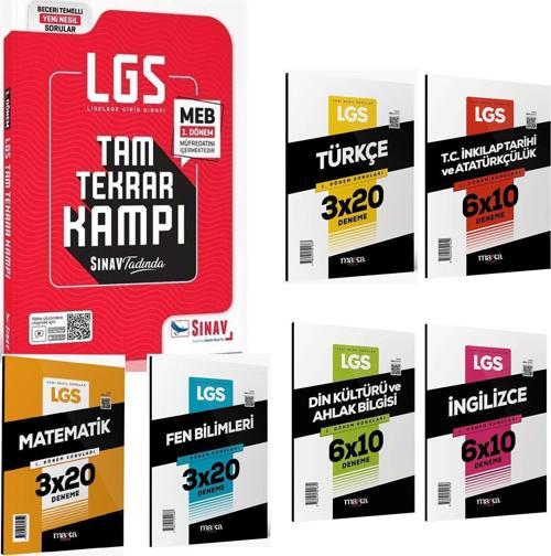 Sınav Yayınların LGS 1. Dönem Tam Tekrar Kitabı ve Marka LGS Tüm Dersler 1. Dönem Denemeleri